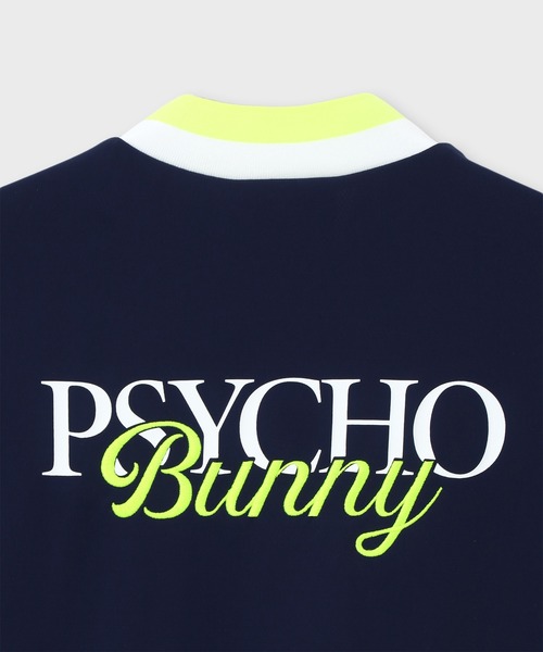 Psycho Bunny（サイコバニー）の「[GOLF]コントラストシグネチャーロゴ モックネックＴシャツ（Tシャツ/カットソー・メンズ・ネイビー/ホワイト/ライトイエロー・MEDIUM/X-LARGE/LARGE）」の15枚目の写真