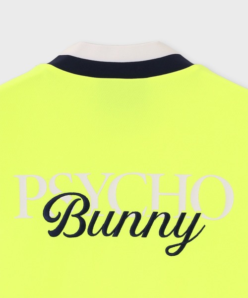 Psycho Bunny（サイコバニー）の「[GOLF]コントラストシグネチャーロゴ モックネックＴシャツ（Tシャツ/カットソー・メンズ・ネイビー/ホワイト/ライトイエロー・MEDIUM/X-LARGE/LARGE）」の19枚目の写真