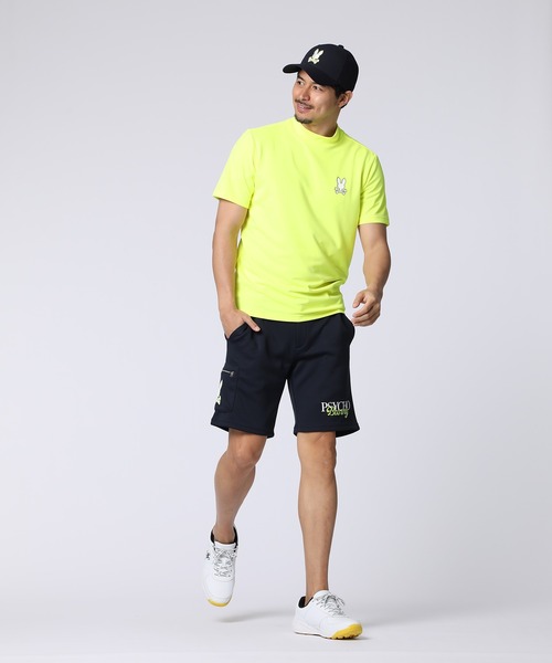 Psycho Bunny（サイコバニー）の「[GOLF]コントラストシグネチャーロゴ モックネックＴシャツ（Tシャツ/カットソー・メンズ・ネイビー/ホワイト/ライトイエロー・MEDIUM/X-LARGE/LARGE）」の17枚目の写真