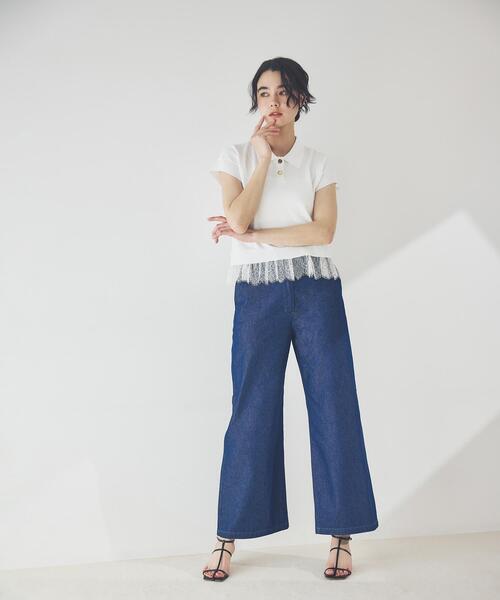 NAVYNAVY（ネイビーネイビー）の「【ユーティリティ】COOL MAX(R) 接触冷感デニムセットアップ パンツ（デニムパンツ・レディース・ブルー/ネイビー・P/S/MEDIUM）」の11枚目の写真