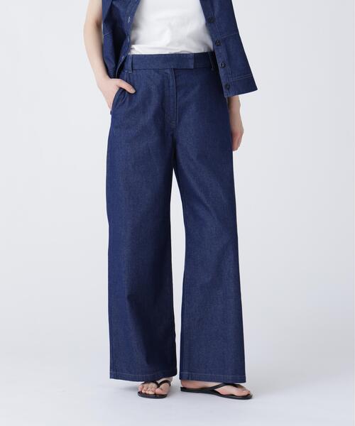 NAVYNAVY（ネイビーネイビー）の「【ユーティリティ】COOL MAX(R) 接触冷感デニムセットアップ パンツ（デニムパンツ・レディース・ブルー/ネイビー・P/S/MEDIUM）」の12枚目の写真