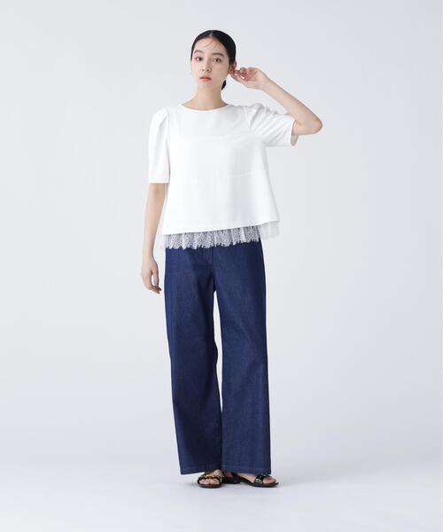 NAVYNAVY（ネイビーネイビー）の「【ユーティリティ】COOL MAX(R) 接触冷感デニムセットアップ パンツ（デニムパンツ・レディース・ブルー/ネイビー・P/S/MEDIUM）」の14枚目の写真