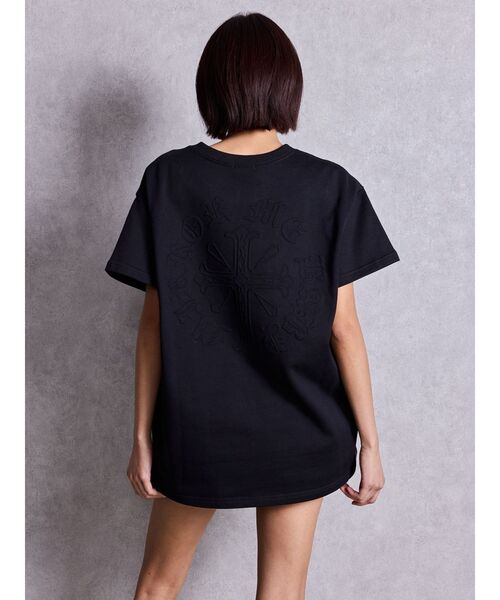 GYDA（ジェイダ）の「sacred edge cross emboss BIG Tシャツ（Tシャツ/カットソー・レディース・オフホワイト/ブラック/チャコールグレー・FREE）」の8枚目の写真
