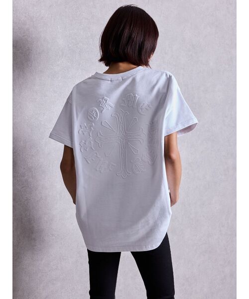 GYDA（ジェイダ）の「sacred edge cross emboss BIG Tシャツ（Tシャツ/カットソー・レディース・オフホワイト/ブラック/チャコールグレー・FREE）」の12枚目の写真