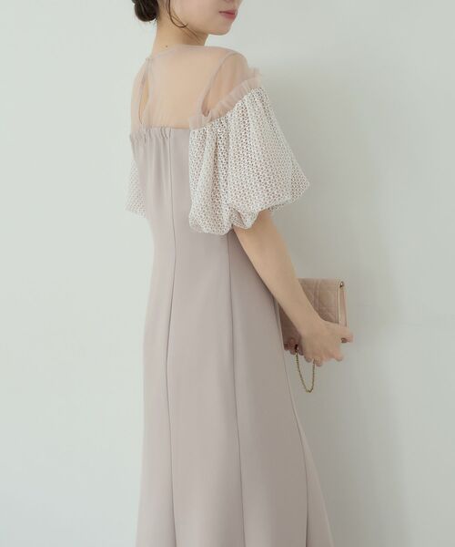 cle blatt(クレブラット)の「レースバルーンオフショルダードレス(ドレス・レディース・ピンク/ミント・SMALL/MEDIUM)」の13枚目の写真