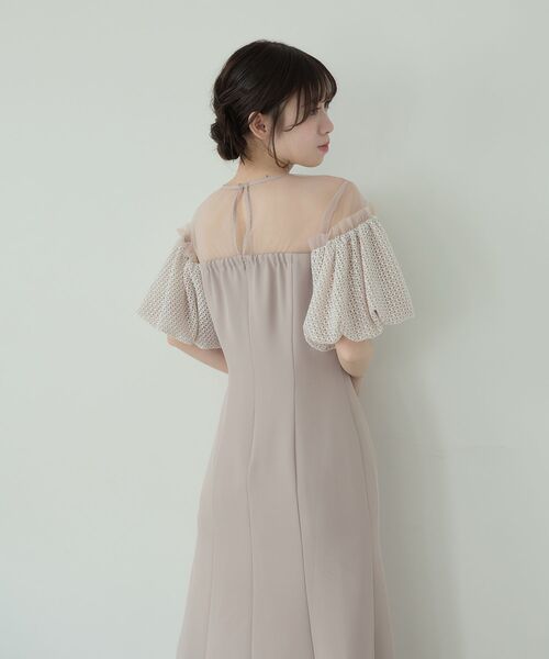 cle blatt(クレブラット)の「レースバルーンオフショルダードレス(ドレス・レディース・ピンク/ミント・SMALL/MEDIUM)」の14枚目の写真