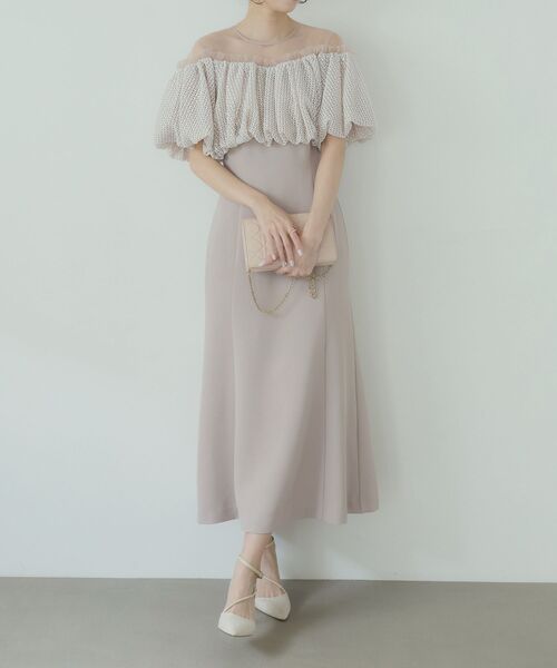 cle blatt(クレブラット)の「レースバルーンオフショルダードレス(ドレス・レディース・ピンク/ミント・SMALL/MEDIUM)」の18枚目の写真