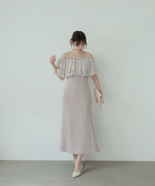cle blatt(クレブラット)の「レースバルーンオフショルダードレス(ドレス・レディース・ピンク/ミント・SMALL/MEDIUM)」の19枚目の写真
