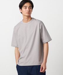 COMME CA ISM | 千鳥 リンクスジャガード Tシャツ(Tシャツ/カットソー)