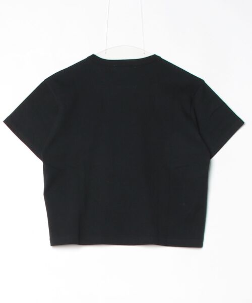 GYMPHLEX（ジムフレックス）の「[GYMPHLEX/ジムフレックス] ワンポイントロゴ刺繍 ショート丈Tシャツ（Tシャツ/カットソー・レディース・ブラック/ホワイト/ライトグレー・14）」の11枚目の写真