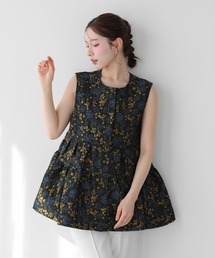 Fit more（フィットモア）の「ジャガードティアードジレ（ベスト）」