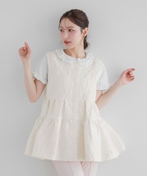 Fit more（フィットモア）の「ジャガードティアードジレ（ベスト）」