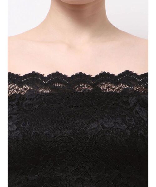 EVRIS（エヴリス）の「スカラップオフショルレーストップス　春服（シャツ/ブラウス・レディース・ブラック/ホワイト・FREE）」の14枚目の写真