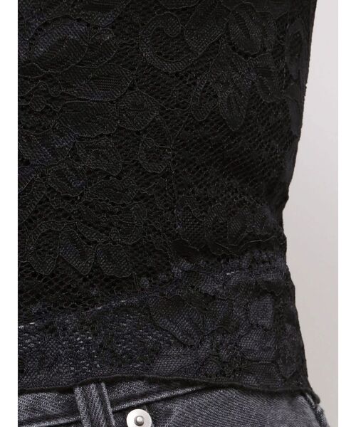 EVRIS（エヴリス）の「スカラップオフショルレーストップス　春服（シャツ/ブラウス・レディース・ブラック/ホワイト・FREE）」の16枚目の写真