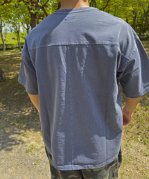 ATTENTIONROW（アテンションロー）の「エディション7. タンタンデストロイドオーバーサイズ半袖Tシャツ（ディープネイビー）（Tシャツ/カットソー）」
