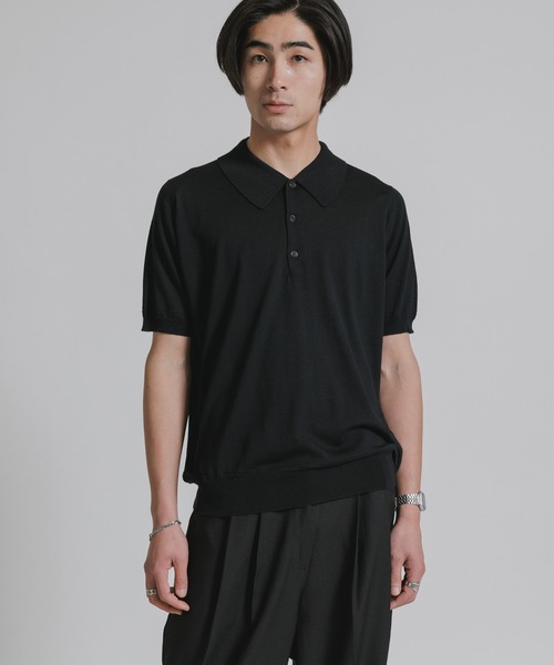 セール】JOHN SMEDLEY/ジョンスメドレー MONROE TIPPED SHIRT FC SS