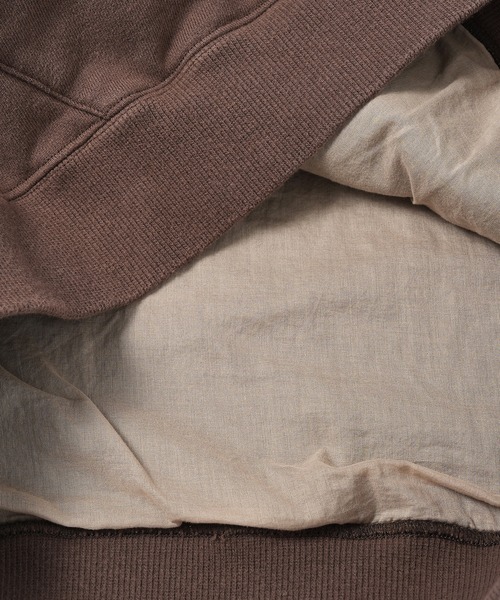 FACETASM（ファセッタズム）の「DAMAGED HOODIE（パーカー・メンズ・ブラウン/チャコールグレー・3/4）」の9枚目の写真