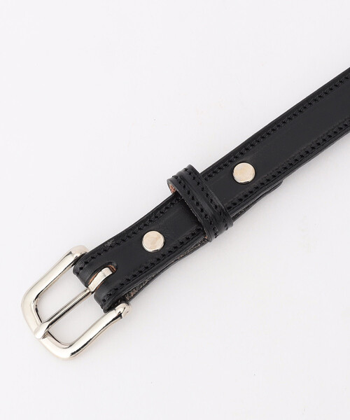 MONITALY(モニタリー)の「MONITALY/モニタリー Extra Long Leather Belt(ベルト・メンズ・ブラック・LARGE)」の2枚目の写真