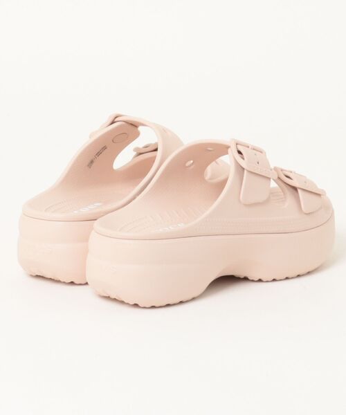 crocs(クロックス)の「クロックス サタデー プラットフォーム サンダル W / crocs Saturday Platform Sandal W(サンダル・レディース・ピンク/ブラック・25cm/24cm/23cm/22cm/21cm)」の3枚目の写真