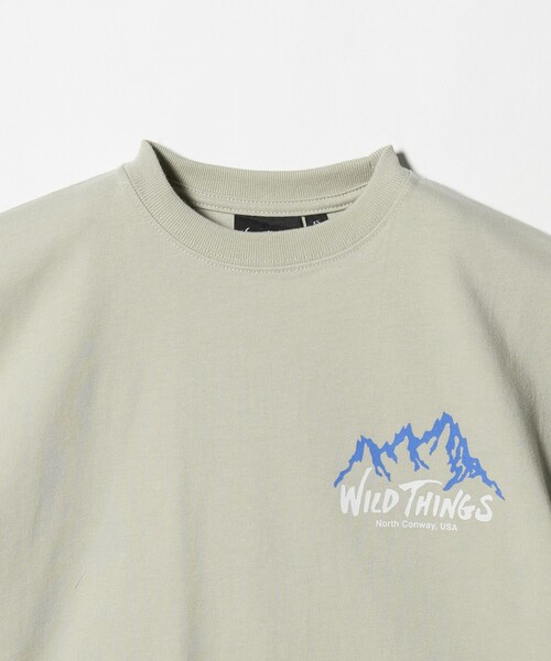 WILD THINGS(ワイルドシングス)の「【別注】<WILD THINGS> マウンテン ショートスリーブ Tシャツ / キッズ 110cm-130cm(Tシャツ/カットソー・キッズ・ダークグレー/イエロー/オリーブ・XS(110-120cm)/S(120-130cm))」の6枚目の写真