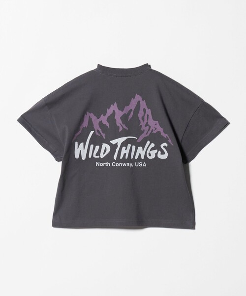 WILD THINGS(ワイルドシングス)の「【別注】<WILD THINGS> マウンテン ショートスリーブ Tシャツ / キッズ 110cm-130cm(Tシャツ/カットソー・キッズ・ダークグレー/イエロー/オリーブ・XS(110-120cm)/S(120-130cm))」の11枚目の写真