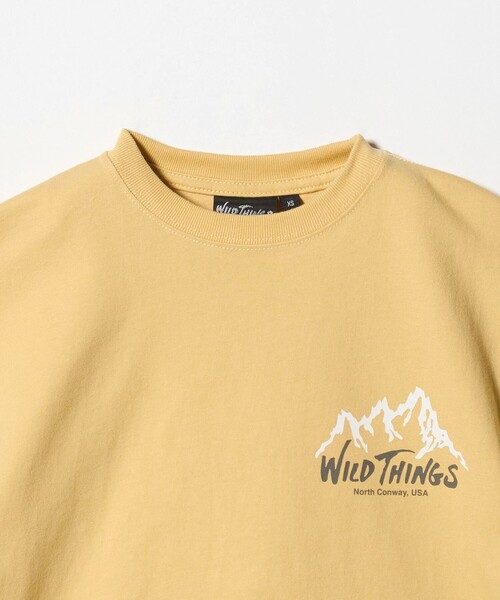 WILD THINGS(ワイルドシングス)の「【別注】<WILD THINGS> マウンテン ショートスリーブ Tシャツ / キッズ 110cm-130cm(Tシャツ/カットソー・キッズ・ダークグレー/イエロー/オリーブ・XS(110-120cm)/S(120-130cm))」の16枚目の写真