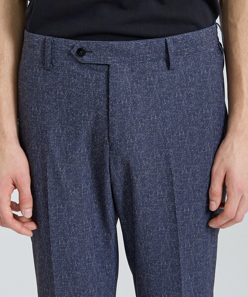 DESIGNWORKS（デザインワークス）の「【セットアップ対応】ナイロントリコット ダブルプリント パンツ / ストレッチ / パッカブル仕様（スラックス・メンズ・グレー/ネイビー・44/46/48/50/52）」の8枚目の写真