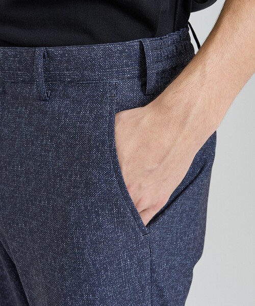 DESIGNWORKS（デザインワークス）の「【セットアップ対応】ナイロントリコット ダブルプリント パンツ / ストレッチ / パッカブル仕様（スラックス・メンズ・グレー/ネイビー・44/46/48/50/52）」の9枚目の写真