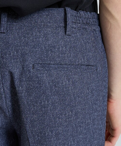 DESIGNWORKS（デザインワークス）の「【セットアップ対応】ナイロントリコット ダブルプリント パンツ / ストレッチ / パッカブル仕様（スラックス・メンズ・グレー/ネイビー・44/46/48/50/52）」の10枚目の写真