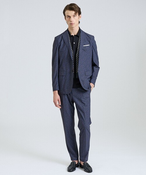 DESIGNWORKS（デザインワークス）の「【セットアップ対応】ナイロントリコット ダブルプリント パンツ / ストレッチ / パッカブル仕様（スラックス・メンズ・グレー/ネイビー・44/46/48/50/52）」の16枚目の写真