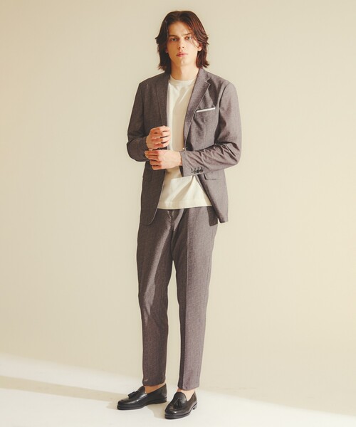 DESIGNWORKS（デザインワークス）の「【セットアップ対応】ナイロントリコット ダブルプリント パンツ / ストレッチ / パッカブル仕様（スラックス・メンズ・グレー/ネイビー・44/46/48/50/52）」の21枚目の写真