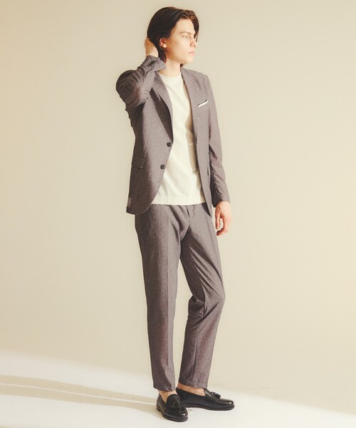 DESIGNWORKS（デザインワークス）の「【セットアップ対応】ナイロントリコット ダブルプリント パンツ / ストレッチ / パッカブル仕様（スラックス・メンズ・グレー/ネイビー・44/46/48/50/52）」の22枚目の写真