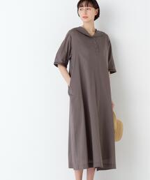◆【ウォッシャブル】インド刺繍セーラーカラーワンピース