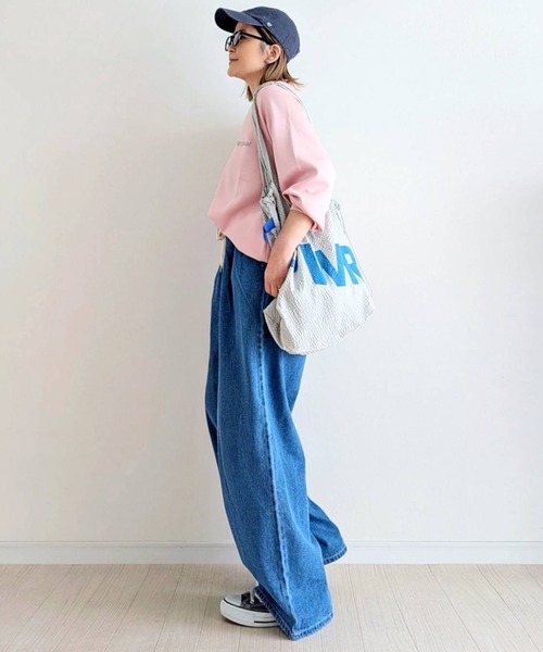 notch.(ノッチ)の「【notch.by yui】デニムイージーパンツ(デニムパンツ・レディース・ブルー/ネイビー・TM/M)」の5枚目の写真