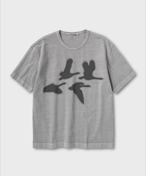 NONBLANK(ノンブランク)の「PAUSE BIRD HS Tシャツ_GREY(Tシャツ/カットソー・メンズ・グレー・MEDIUM/LARGE/X-LARGE)」の1枚目の写真