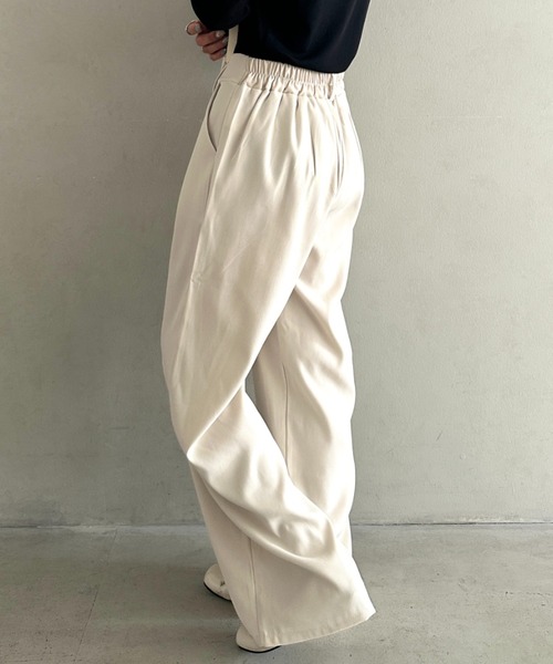 MYMOOD.(マイムード)の「丈感長めでシーズンレス♪ ベーシックデザインストレートスラックスパンツ【オフィスカジュアル】前ボタン仕様(スラックス・レディース・ブラック/ベージュ/グレー/アイボリー・FREE)」の20枚目の写真