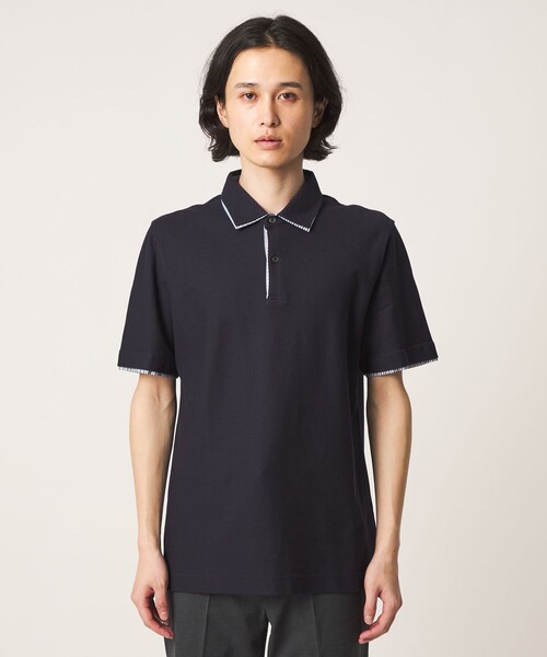 A DAY IN THE LIFE UNITED ARROWS(アデイインザライフユナイテッドアローズ)の「ダブルカラー ハニカム ポロシャツ<A DAY IN THE LIFE>(ポロシャツ・メンズ・ホワイト/ネイビー/コバルトブルー・XL/L/M)」の20枚目の写真