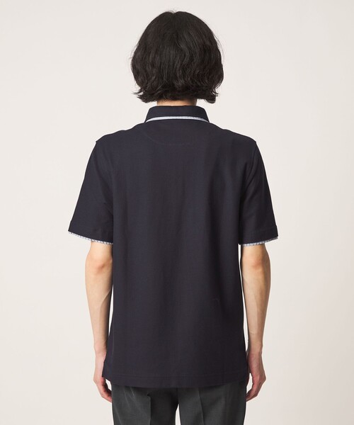 A DAY IN THE LIFE UNITED ARROWS(アデイインザライフユナイテッドアローズ)の「ダブルカラー ハニカム ポロシャツ<A DAY IN THE LIFE>(ポロシャツ・メンズ・ホワイト/ネイビー/コバルトブルー・XL/L/M)」の18枚目の写真