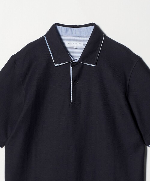 A DAY IN THE LIFE UNITED ARROWS(アデイインザライフユナイテッドアローズ)の「ダブルカラー ハニカム ポロシャツ<A DAY IN THE LIFE>(ポロシャツ・メンズ・ホワイト/ネイビー/コバルトブルー・XL/L/M)」の15枚目の写真