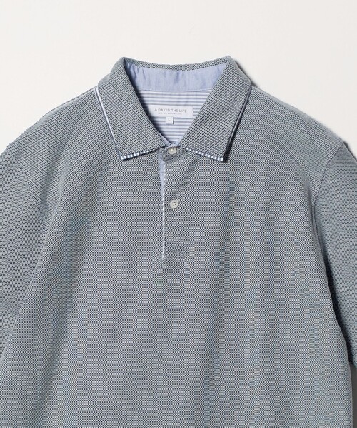 A DAY IN THE LIFE UNITED ARROWS(アデイインザライフユナイテッドアローズ)の「ダブルカラー ハニカム ポロシャツ<A DAY IN THE LIFE>(ポロシャツ・メンズ・ホワイト/ネイビー/コバルトブルー・XL/L/M)」の10枚目の写真