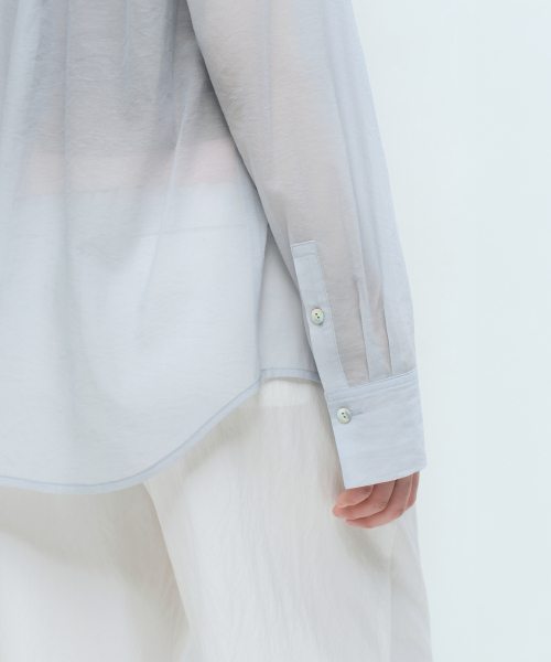 MUSINSA STANDARD WOMAN（ムシンサスタンダードウーマン）の「ウィメンズリラックスドシアシャツ[ライトブルー]（シャツ/ブラウス・レディース・その他・X-SMALL/SMALL/MEDIUM/LARGE）」の8枚目の写真