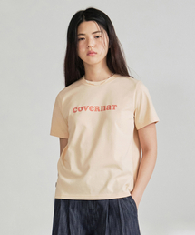 ウィメンズレギュラーフィットグリッタークーパー ロゴTシャツ サーモン