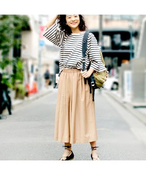 FREAK'S STORE（フリークスストア）の「タックフレアスカーチョ　-2016新作-（その他パンツ・レディース・ベージュ/ネイビー/グレー・SMALL/MEDIUM）」の14枚目の写真