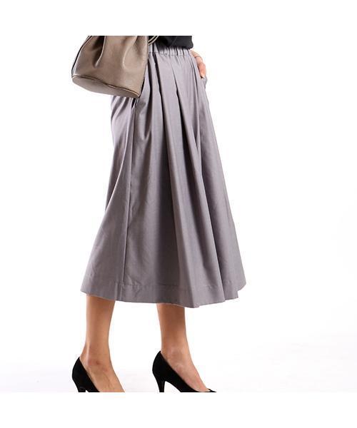 FREAK'S STORE（フリークスストア）の「タックフレアスカーチョ　-2016新作-（その他パンツ・レディース・ベージュ/ネイビー/グレー・SMALL/MEDIUM）」の18枚目の写真