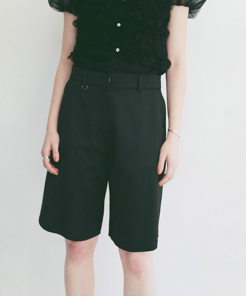 パンツ CLANE 2WAY ADJUST SATIN HALF PANTS セール】2WAY ADJUST SATIN HALF PANTS（その他パンツ）｜CLANE