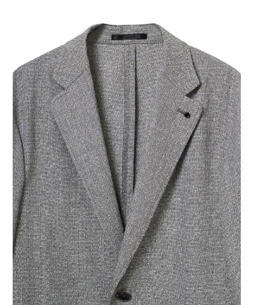 AOURE(アウール)の「【The First Class】ウールリネンメッシュジャケット(テーラードジャケット・メンズ・ネイビー/ライトグレー・MEDIUM/LARGE)」の3枚目の写真