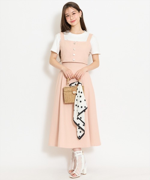 WILLSELECTION(ウィルセレクション)の「【セットアップ対応】デニムフレアスカート(スカート・レディース・オフホワイト/ネイビー/ピンク・FREE)」の3枚目の写真