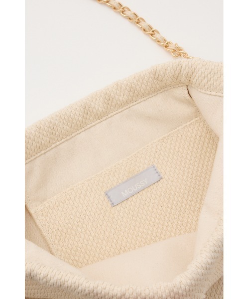 MOUSSY(マウジー)の「CHAIN CANVAS バッグ(ショルダーバッグ・レディース・アイボリー/ブラック・FREE)」の6枚目の写真