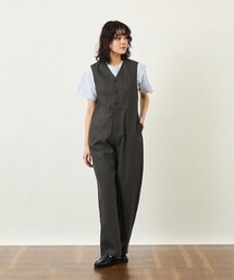 GREY LABEL リネンコットンヘリンボン ジャンプスーツ
