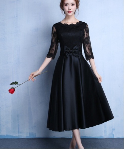 BACKYARD FAMILY(バックヤードファミリー)の「ドレス ワンピース pmydress01(ドレス・レディース・ネイビー/ブラック・M/XL/S/L)」の1枚目の写真